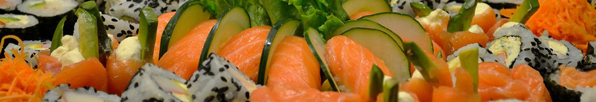 Eating Chinese Japanese Sushi at May's Sushi Bar & Grill restaurant in Santa Cruz, CA.